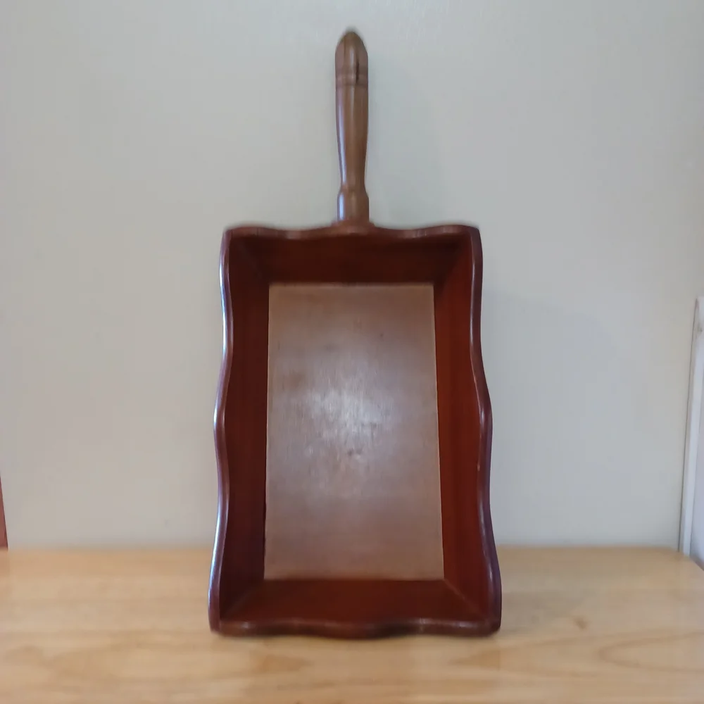 Vintage Unique Japanese Carved Wood Tray, Basket Decor/ HARD TO FIND.